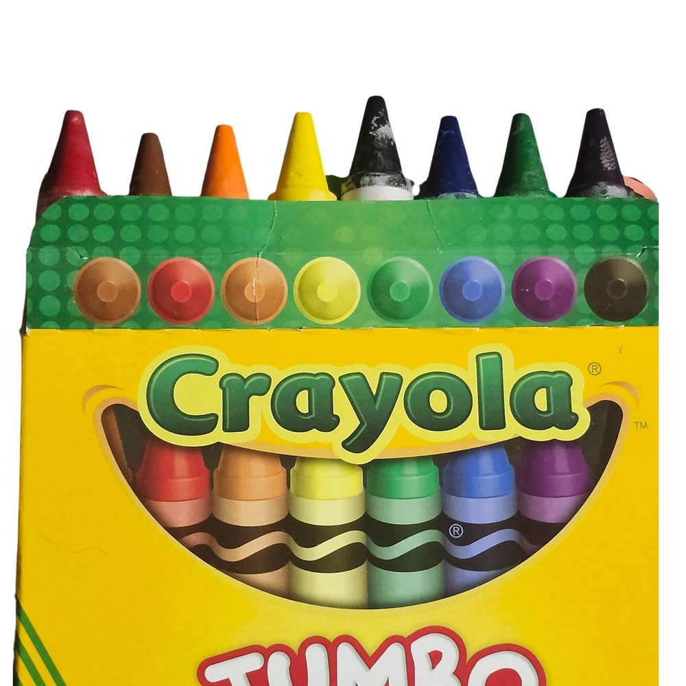 Crayola Jumbo Crayons 8 Count Easy Hold Nontoxic Toddler First Crayons 52-0389